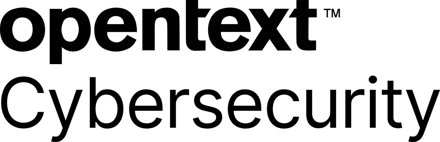 Opentext Cybersecurity Vertical Black