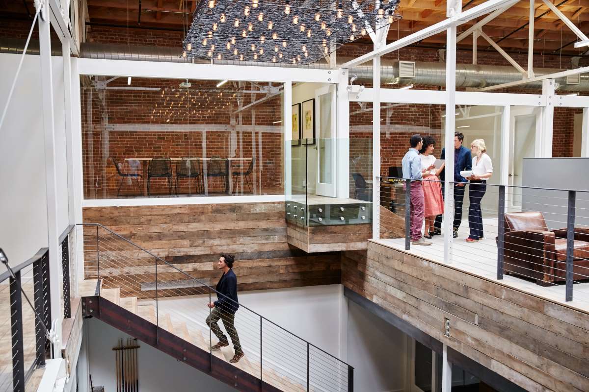 Group of people meeting at start up