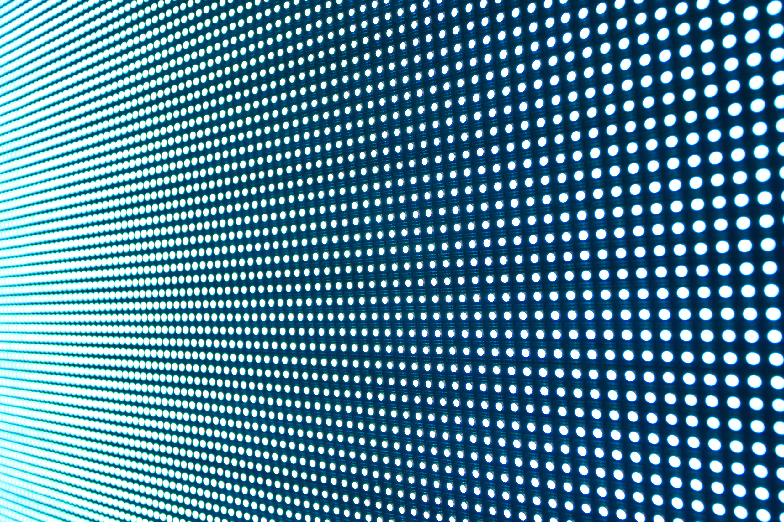 LED screen up close