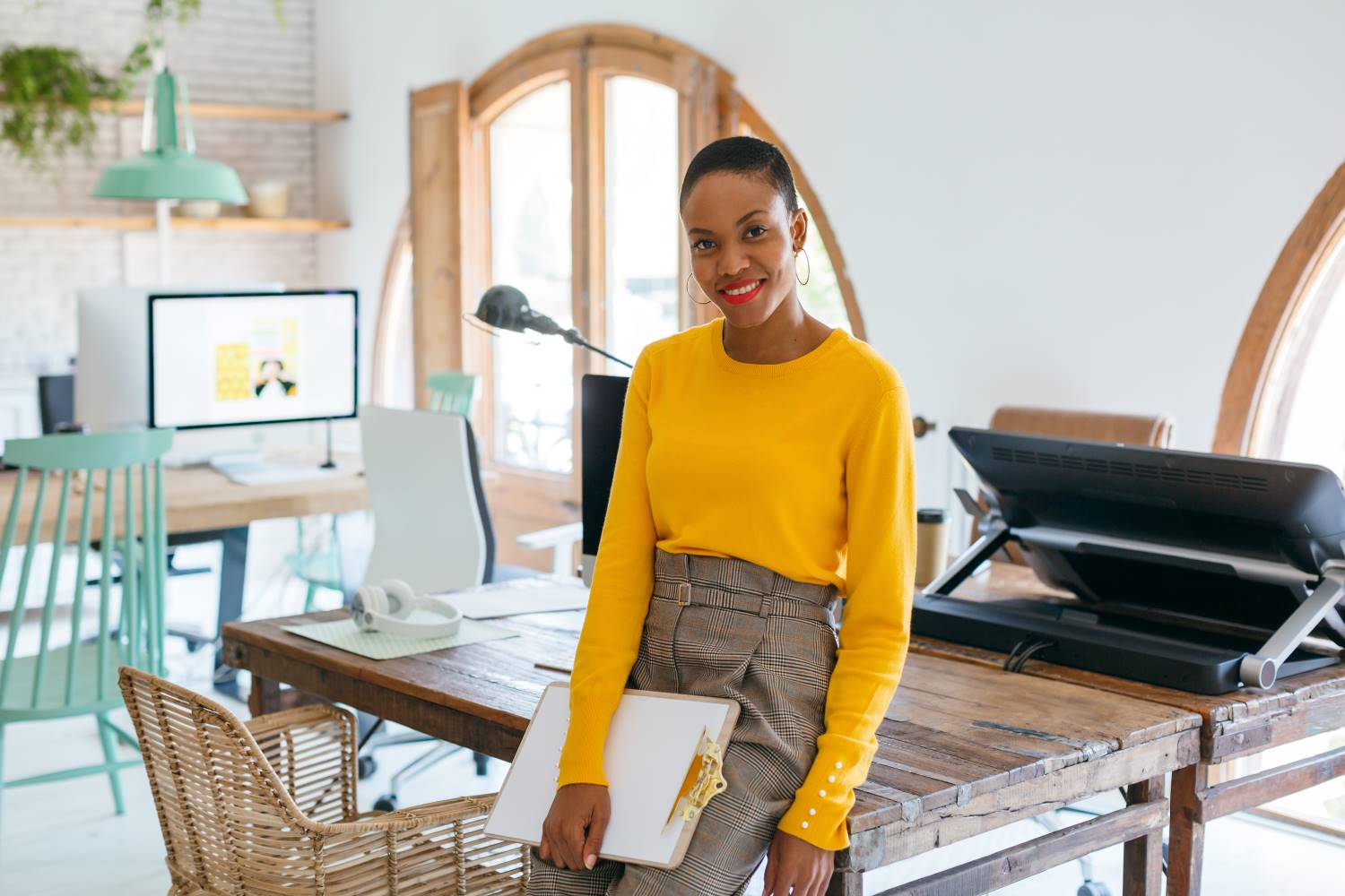 Business Woman Smiling