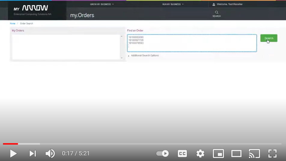 MyArrow Orders