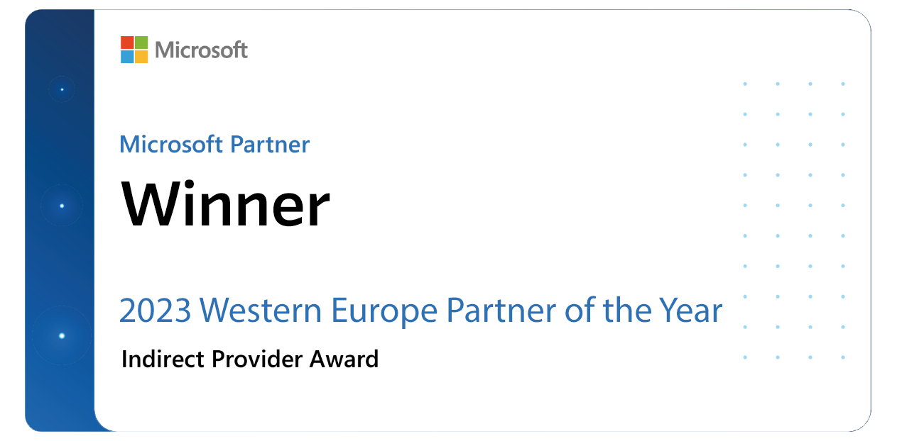 Microsoft Award “2023 Western Europe Partner Of The Year”