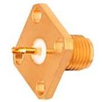 0733910040 Molex RF Connectors SMA 50Ohm ST Flange Mount RCP Gold Tray - arrowelectronics.com.au