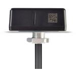 Sunshade 5-in-1 (5G/Wi-Fi/GPS) Antenna Pro, 95.00mm x 95.00mm, 1000.00mm Cables with SMA Plug Male Connectors, Bolt-Nut Mounting